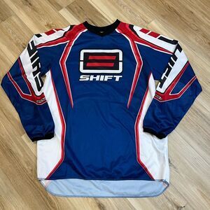 Shift Motocross Racing Blue and Red Jersey Size Large